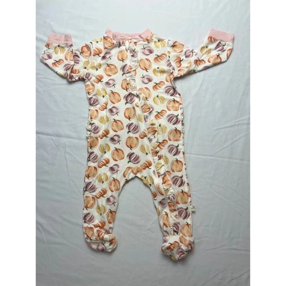Baby girl Fall bamboo zippie